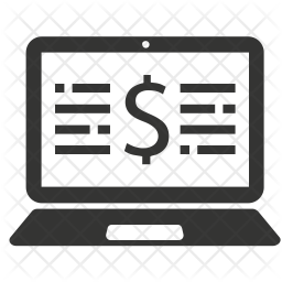 256x256 Internet Banking Icon Of Glyph Style