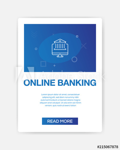 400x500 Online Banking Icon Infographic