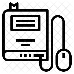 256x256 Online Course Icon Of Line Style