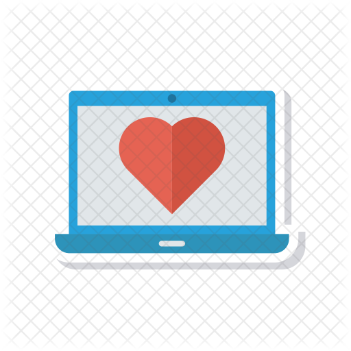 512x512 Online Dating Application Icon Of Flat Style