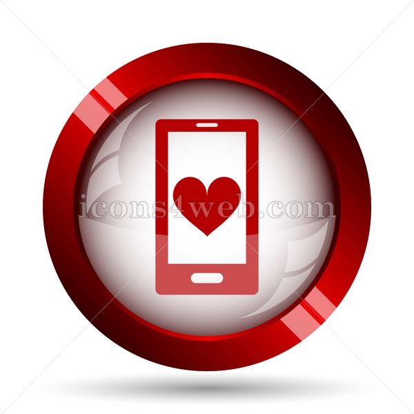 600x600 Online Dating Website Icon High Quality Web Button