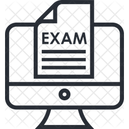 256x256 Online Exam Icon Of Line Style