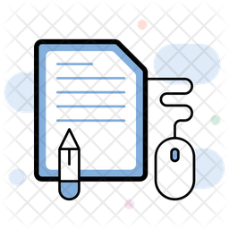 256x256 Online Exam Icon Of Colored Outline Style