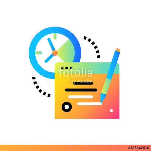 500x500 Flat Icon Online Exam Online Education, E Learning Material