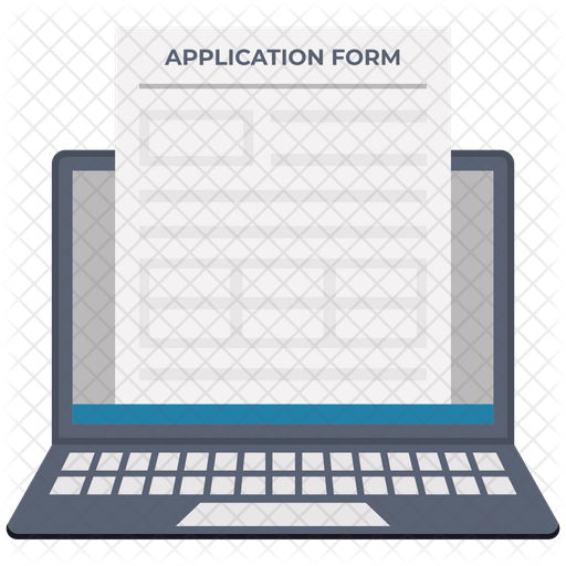 512x512 Online Application Form Icon Of Flat Style