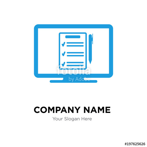 500x500 Online Form Company Logo Design Template, Business Corporate