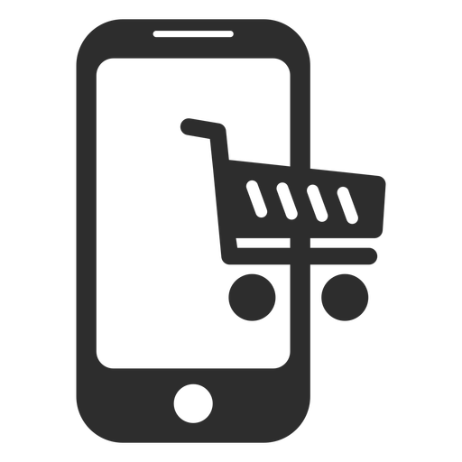 512x512 Mobile Online Shopping Icon