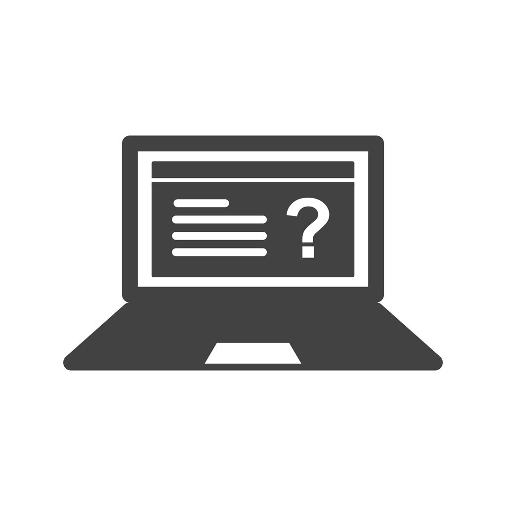 1024x1024 Online Exam Glyph Icon