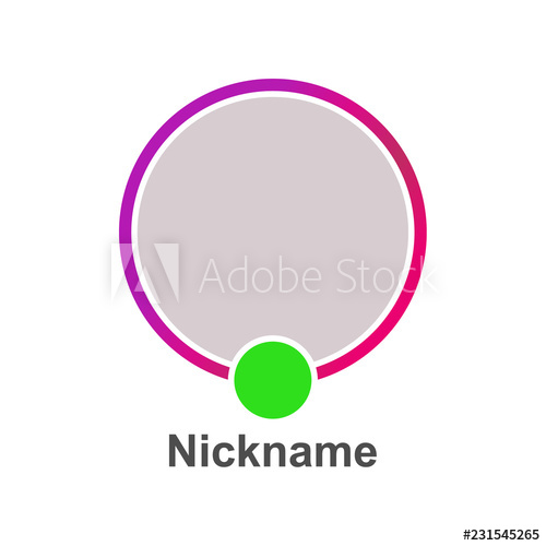 500x500 Social Media Online Icon Avatar Frame Live Stories User Video