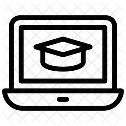 256x256 Online Learning Icon Of Line Style