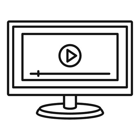 450x450 Online Learning Icon Outline Online Learning Vector Icon For Web