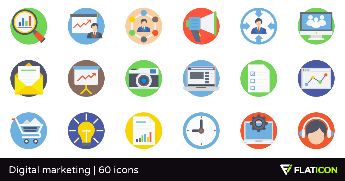 1200x630 Digital Marketing Free Icons