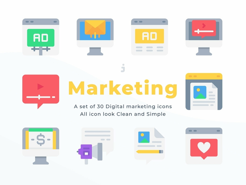 800x600 Online Marketing Icons