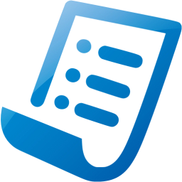 256x256 Web Blue Purchase Order Icon