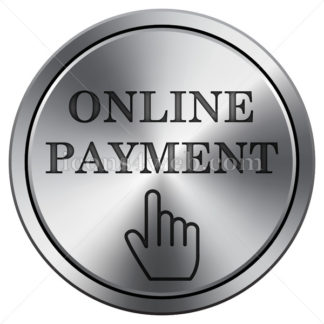 324x324 Online Payment Icon Round Icon Imitating Metal
