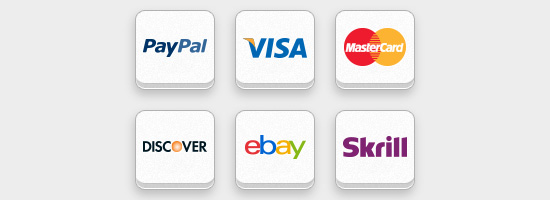 550x200 Free Online Payment Icon Set