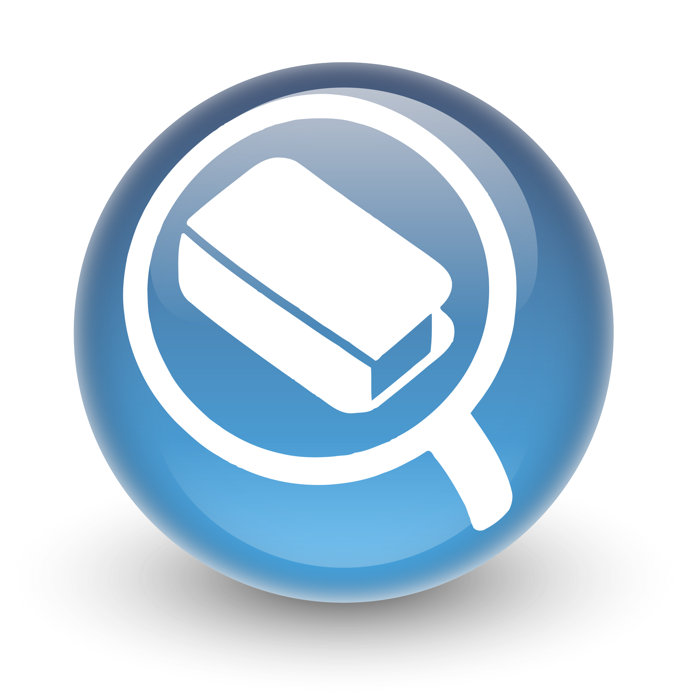 2371x2400 Glossy Search Icon For Opac Icons Png