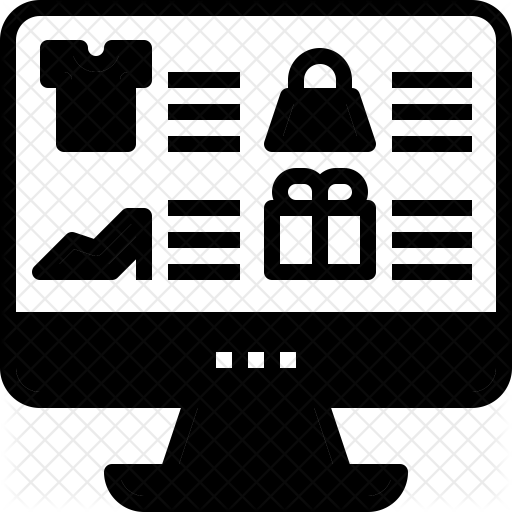 512x512 Online Shopping Icon Of Glyph Style