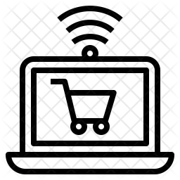 256x256 Online Shopping Icon Of Line Style