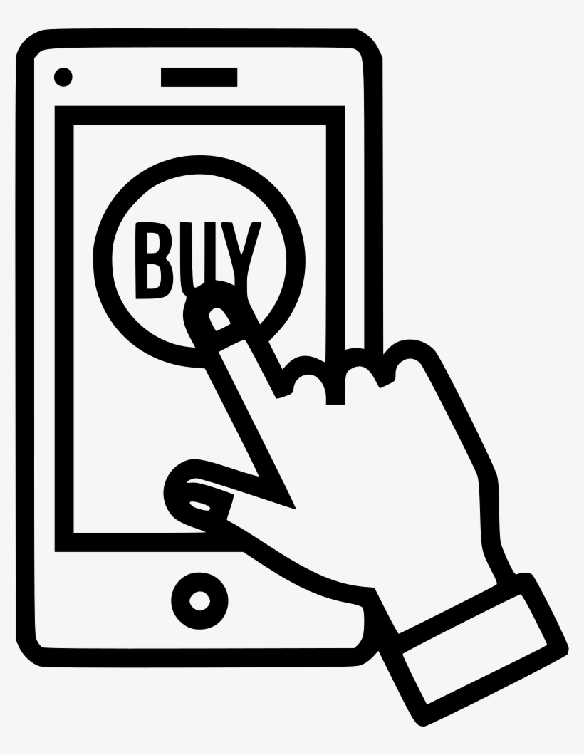 820x1060 Mobile Online Store Shop Buy Sell Product Hand Gesture