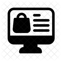 256x256 Online Shopping Icon Of Glyph Style