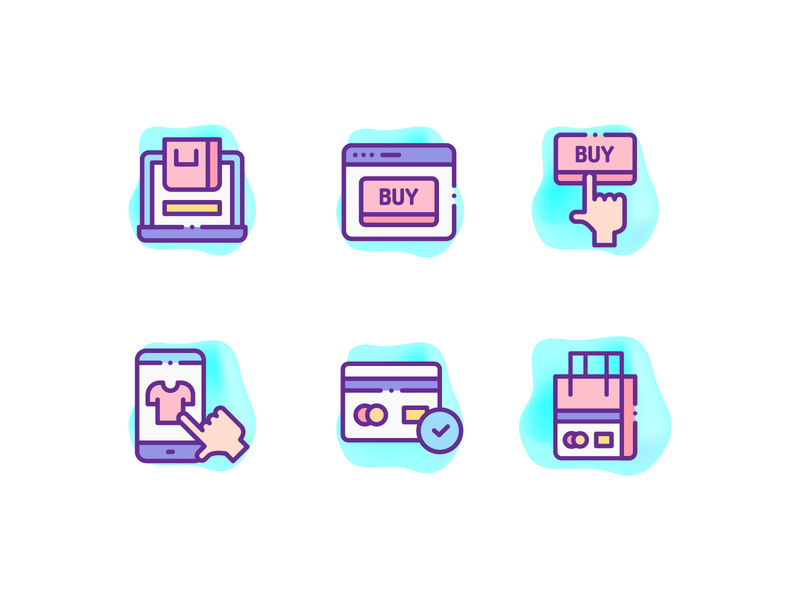 800x600 Online Shopping Icons