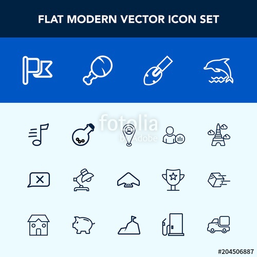 500x500 Modern, Simple Vector Icon Set With Laboratory, Sky, Internet