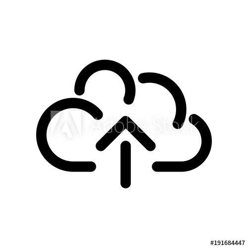 Cloud Icon Symbol Of Online Storage With Arrow As A Upload Sign 500x500 Cloud Icon Symbol Of Online Storage With Arrow As A Upload Sign