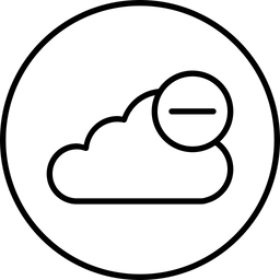 Remove, Data, From, Cloud, Online, Storage, Server Icon Of Line 256x256 Remove, Data, From, Cloud, Online, Storage, Server Icon Of Line