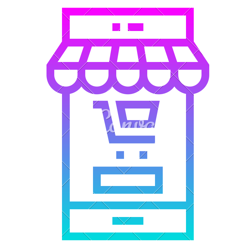 800x800 Mobile Store Online Shopping Icon