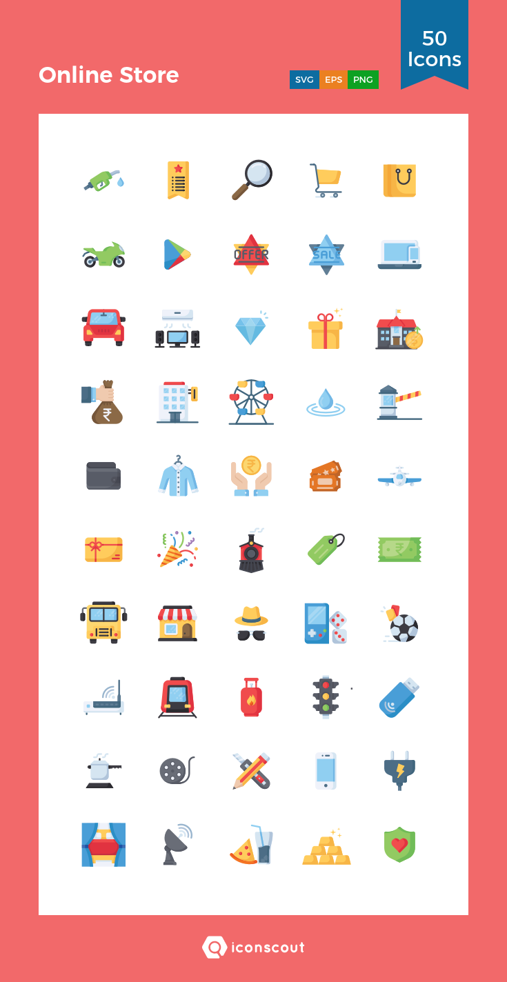 735x1424 Online Store Icon Pack