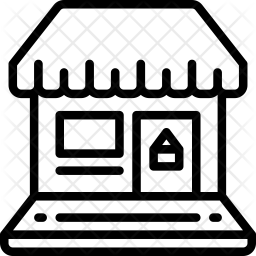 256x256 Online Store Icon Of Line Style