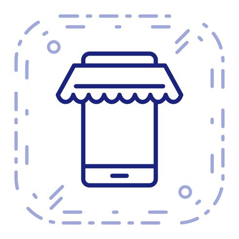 490x490 Vector Online Shopping Icon