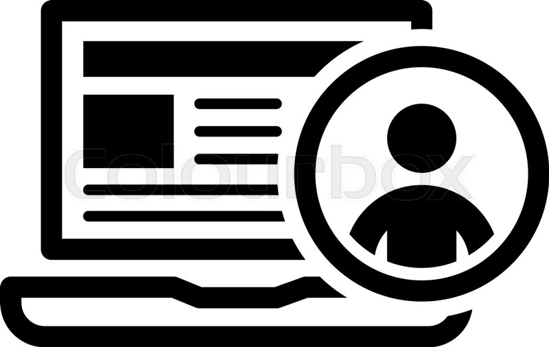 800x506 Online Support Icon Business Concept Stock Vector Colourbox