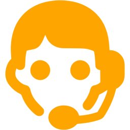 256x256 Orange Online Support Icon