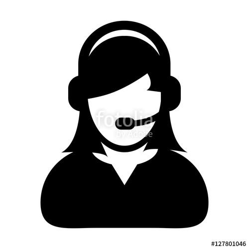 500x500 Woman Customer Service Icon
