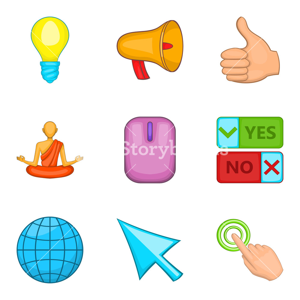 1000x1000 Online Survey Icons Set Cartoon Set Of Online Survey Vector