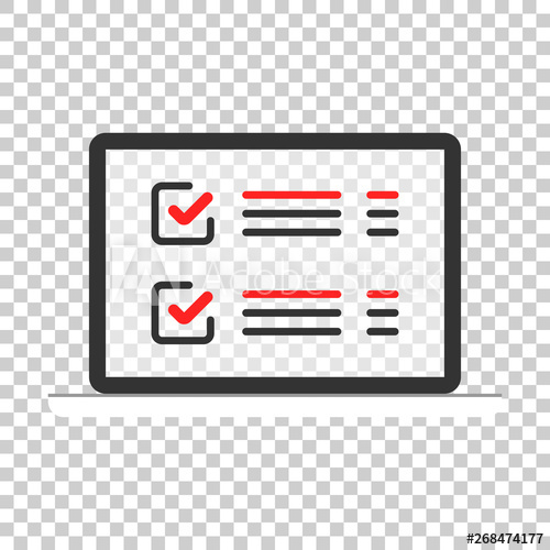 500x500 Online Survey Sign Icon In Transparent Style Questionnaire Vector