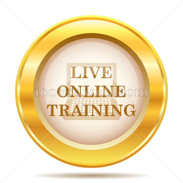 600x600 Live Online Training Golden Button