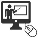 128x128 Live Online Training Icon Skillforge