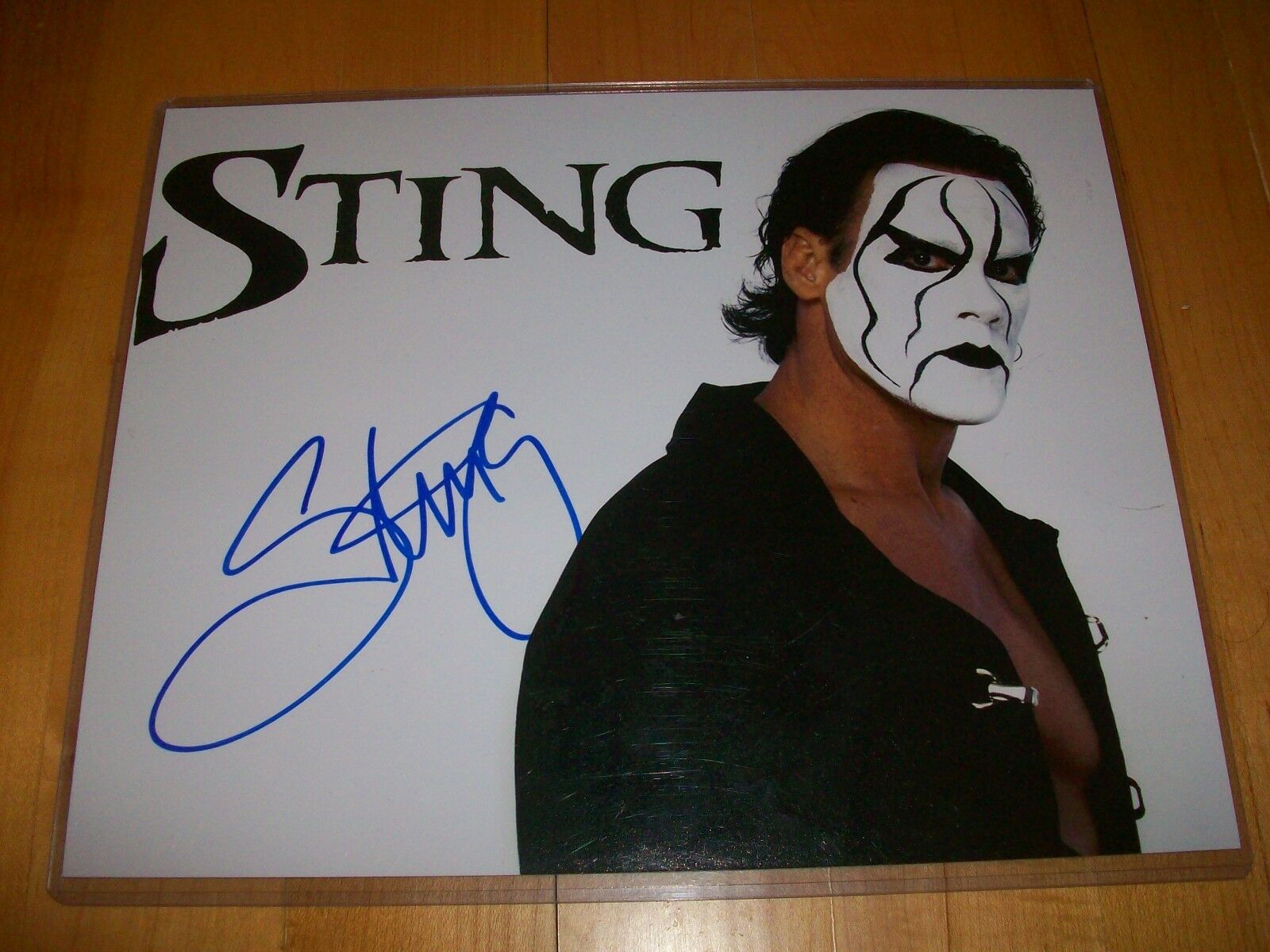 1600x1200 Wwewcw The Icon Sting Signed White With Onsite Proof! Ebay