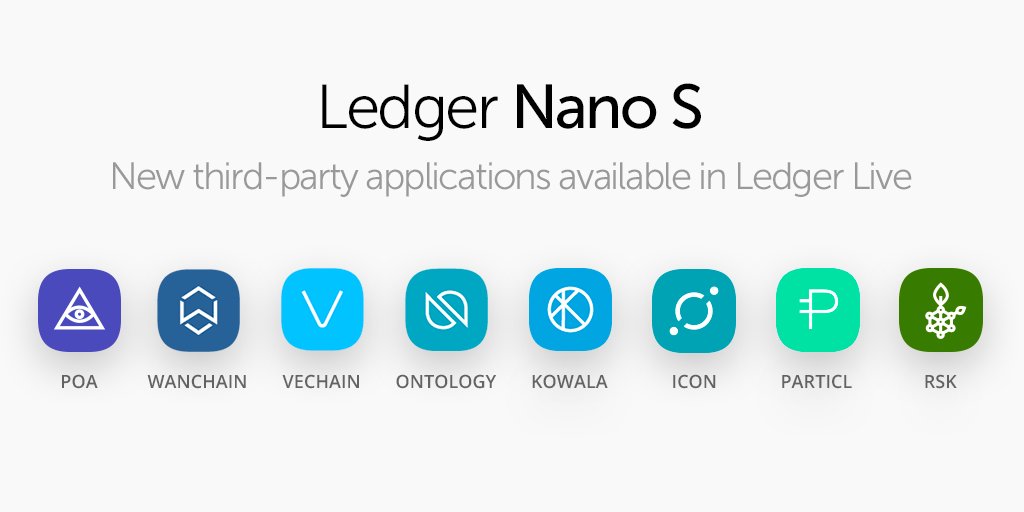 1024x512 Ledger Adds Support For Poa, Wanchain, Vechain, Ontology, Kowala