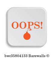 Oops Icon, Art Print Barewalls Posters Prints 180x195 Oops Icon, Art Print Barewalls Posters Prints