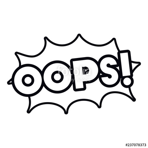 Oops Comic Words In Speech Bubble Isolated Icon Stock Image 500x500 Oops Comic Words In Speech Bubble Isolated Icon Stock Image