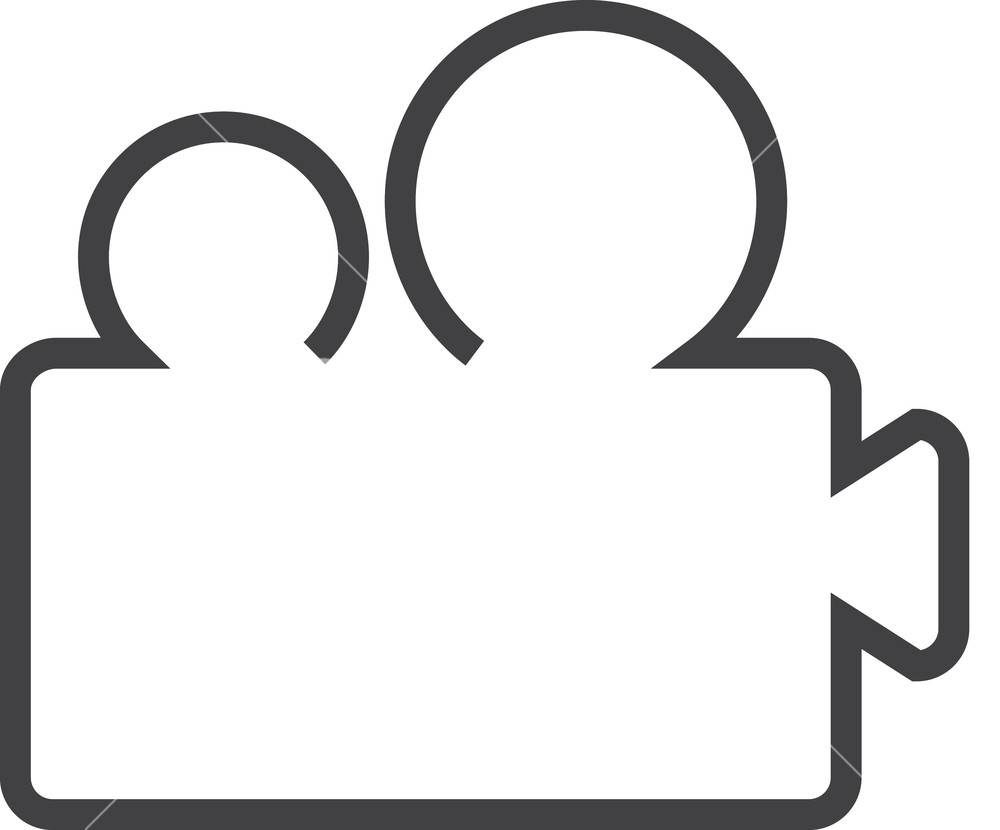 1000x830 Film Minimal Icon Royalty Free Stock Image