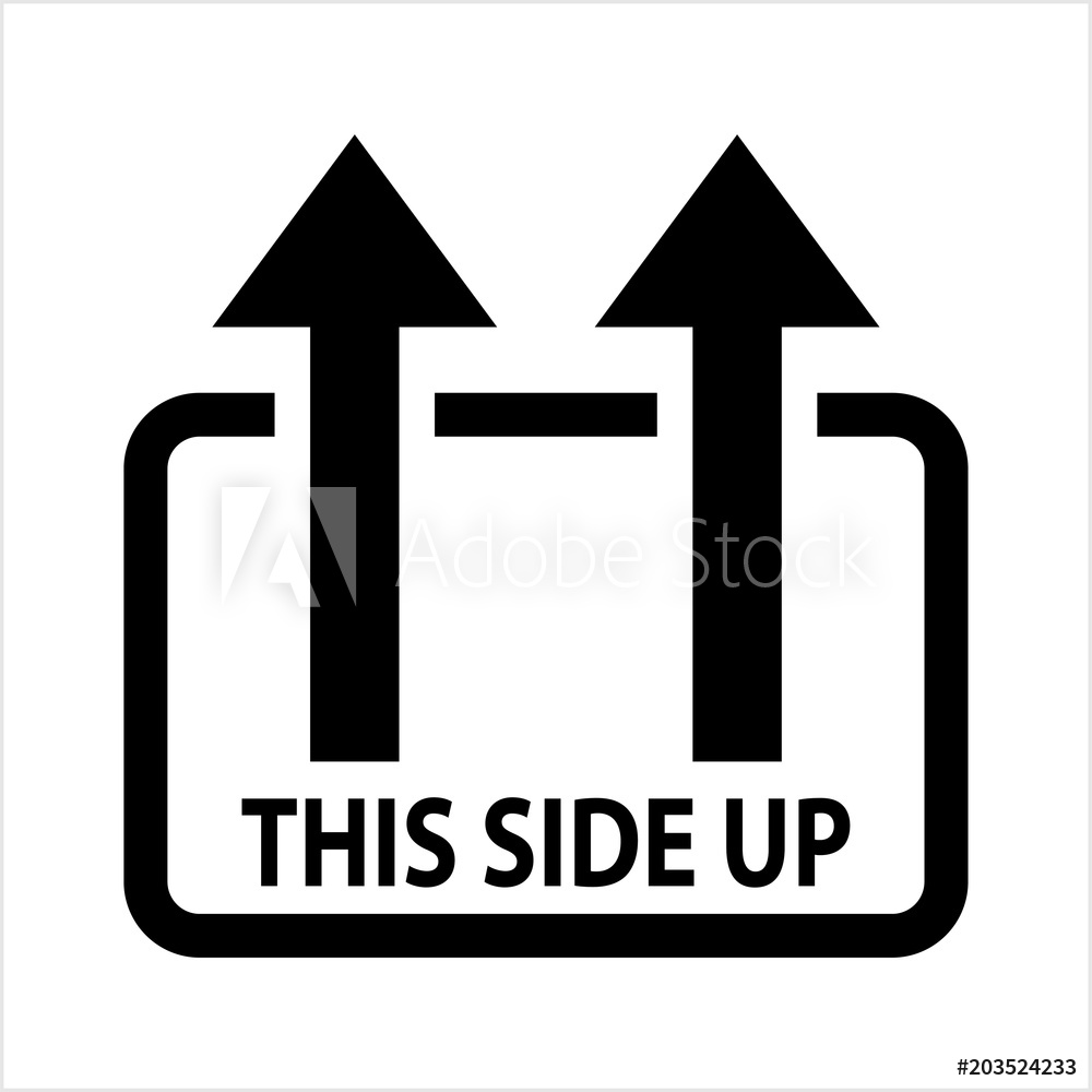 1000x1000 Poster, Foto Keep Up, Up Arrow, Package Handling Label Icon