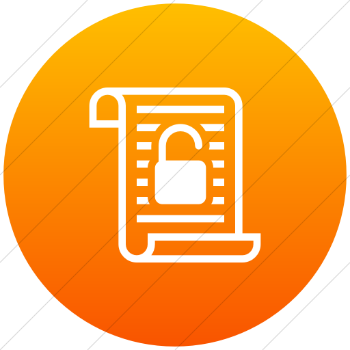 512x512 Iconsetc Flat Circle White On Orange Gradient Iconathon Open