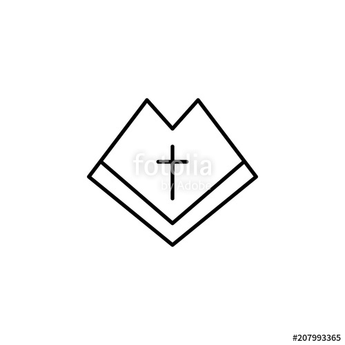 500x500 Open Bible Outline Icon Element Of Religion Sign For Mobile