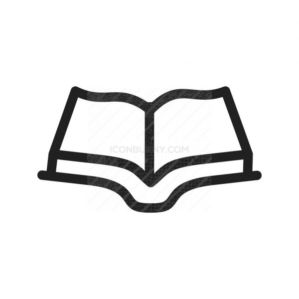 600x600 Open Book Line Icon