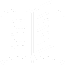 256x256 Open Book Icon White